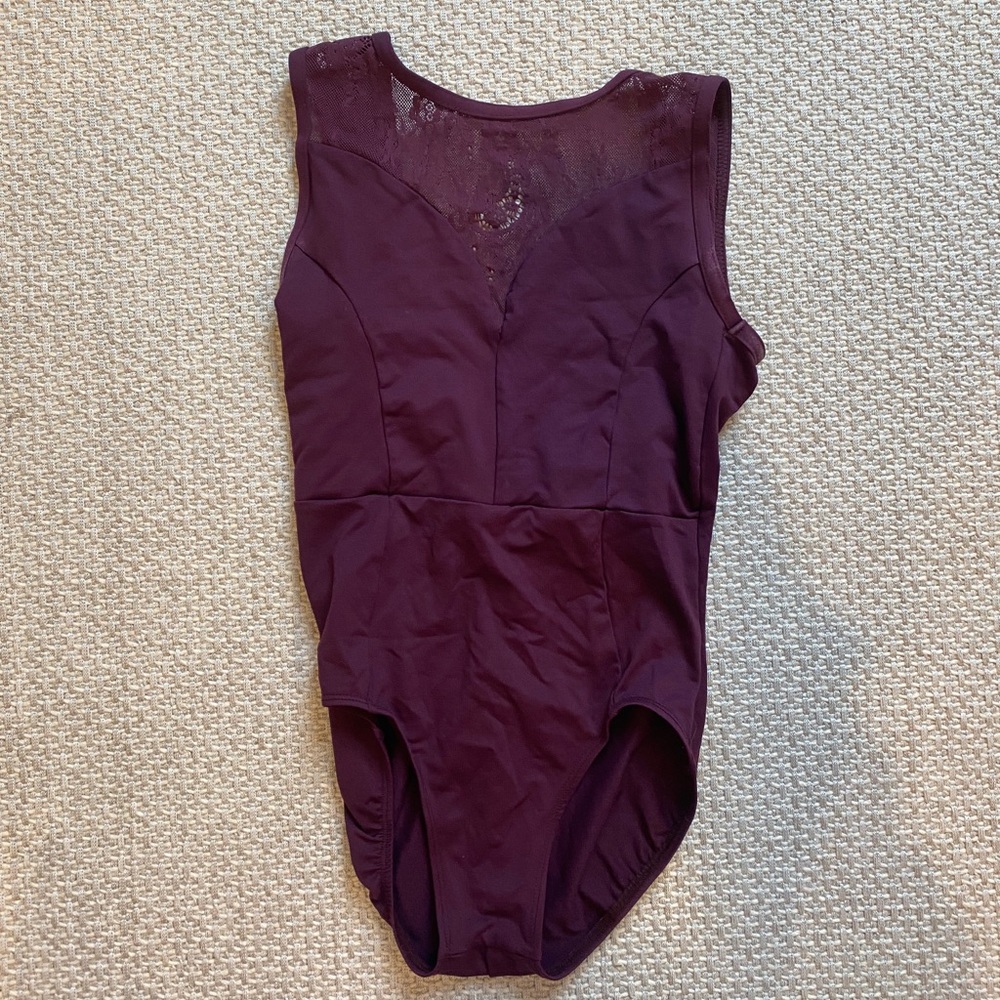 Ainsley Wear Maroon Ballet Leotard